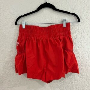 Free People Movement Get Your Flirt on Shorts in Red